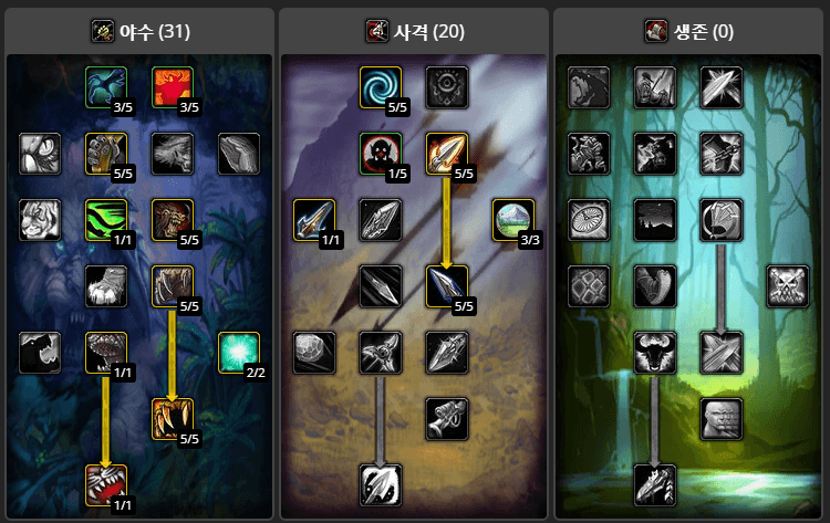 <31 / 20 / 0 야수 PvP 빌드 2>